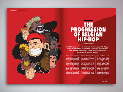 Belgian Hip Hop Feature art character drawing graffiti illustration magazine publishing street vector
