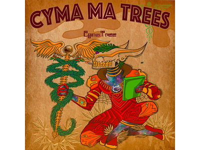 Cyma Ma Trees Album Cover advertising branding design digital art digital design digital drawing digital painting drawing graphic design illustration logo