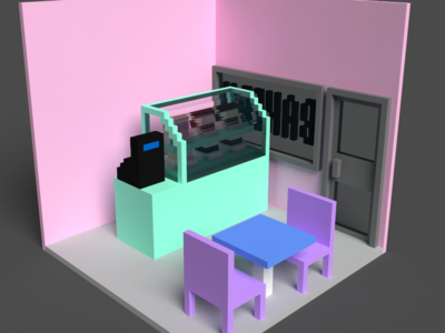 Bakery Voxel Art