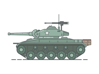 American tank american design illustration tank