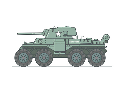 T18E2 Heavy Armored Car armored car design heavy illustration