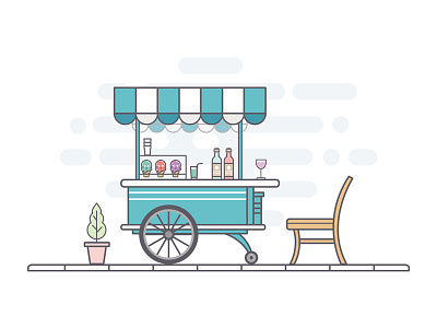 A cart cart design illustration