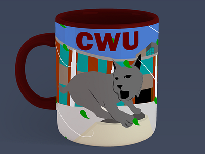 CWU Cup branding design graphic design illustration