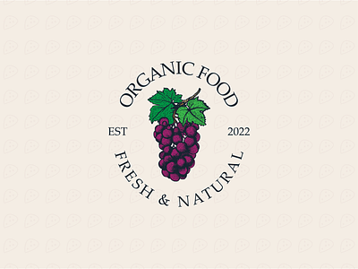 Organic food logo design