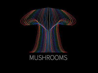 SHROOMS art branding clean design flat graphic design illustration logo vector web