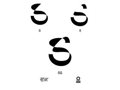 S&G monogram branding design icon logo minimal typography vector
