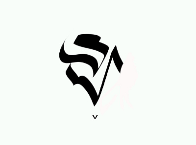 V branding design icon illustration logo minimal typography vector