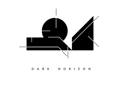 dark horizon branding design graphic design icon illustration logo minimal vector