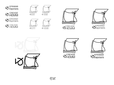 crease and hemm branding design graphic design icon illustration logo minimal vector