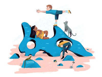 Playground art character drawing editorial editorial illustration illustration kidlitart kids people picture book play ground
