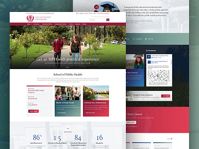 LLU School of Public Health loma linda university health web design