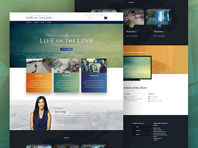 Life on the Line layout ui ux web design