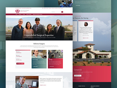 LLUH Robotic Surgery branding layout ui ux web