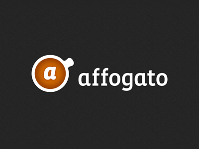 Affogato Logo brand coffee logo software