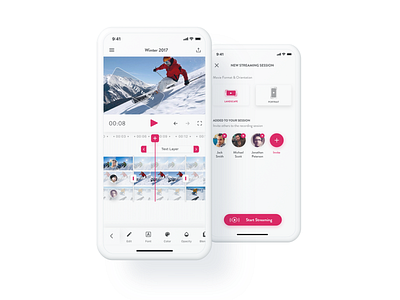 CrowdFilm App 2018 app clean design ios ui ux video video app white