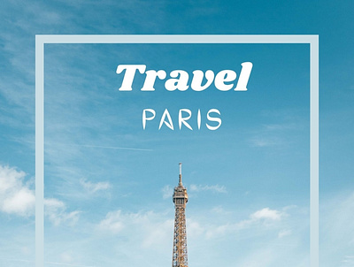 Travel Paris design graphic design