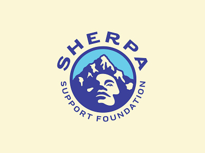 Sherpa Support Foundation Logo face icon mountain nonprofit