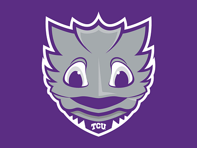 The Super Frog college dallas espn football fort worth logo ncaa purple sports tailgate tcu texas