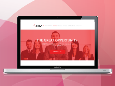 Corporate Landing page corporate landing page pink red dribbble