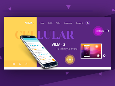 VIMA - A mobile shop User Interface clean dribbble pixel perfect simple ui userinterface ux