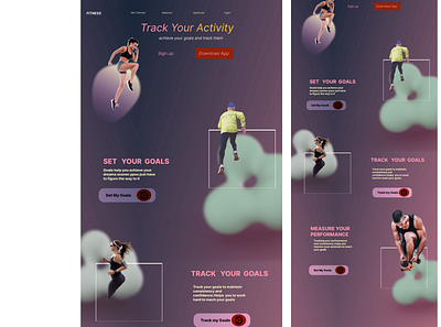 FITNESS WEBSITE figma fitness ui ux