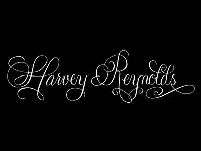 Harvey branding caligraphy custom script elegant hand lettering identity logo script