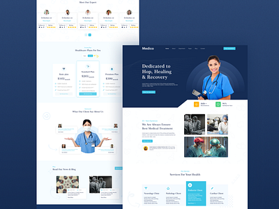 Medical Healthcare Service Website Landing Page appointment appointment booking care consultation doctors healthcare hospital landing page landingpage medical medicine online doctor online healthcare pharmacy web design website website design