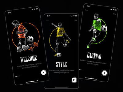 Sport App Onboarding Screens