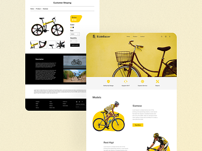 Bicycle landing page 2021 trends bicycle cycle shop cycling fitness health home page landing page mii sport store training ui user interface ux web web design web header website website design