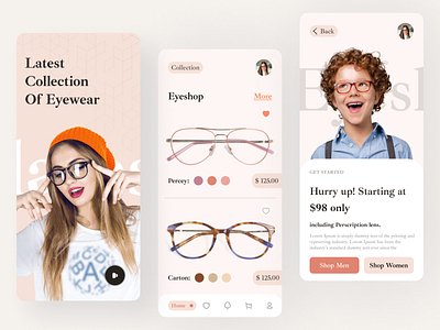 Latest Collection of Eyewear android android app android app design app app design application design design ios ios app design ios application mobile mobile app design mobile application travel traveling trip ui user experience user interface ux