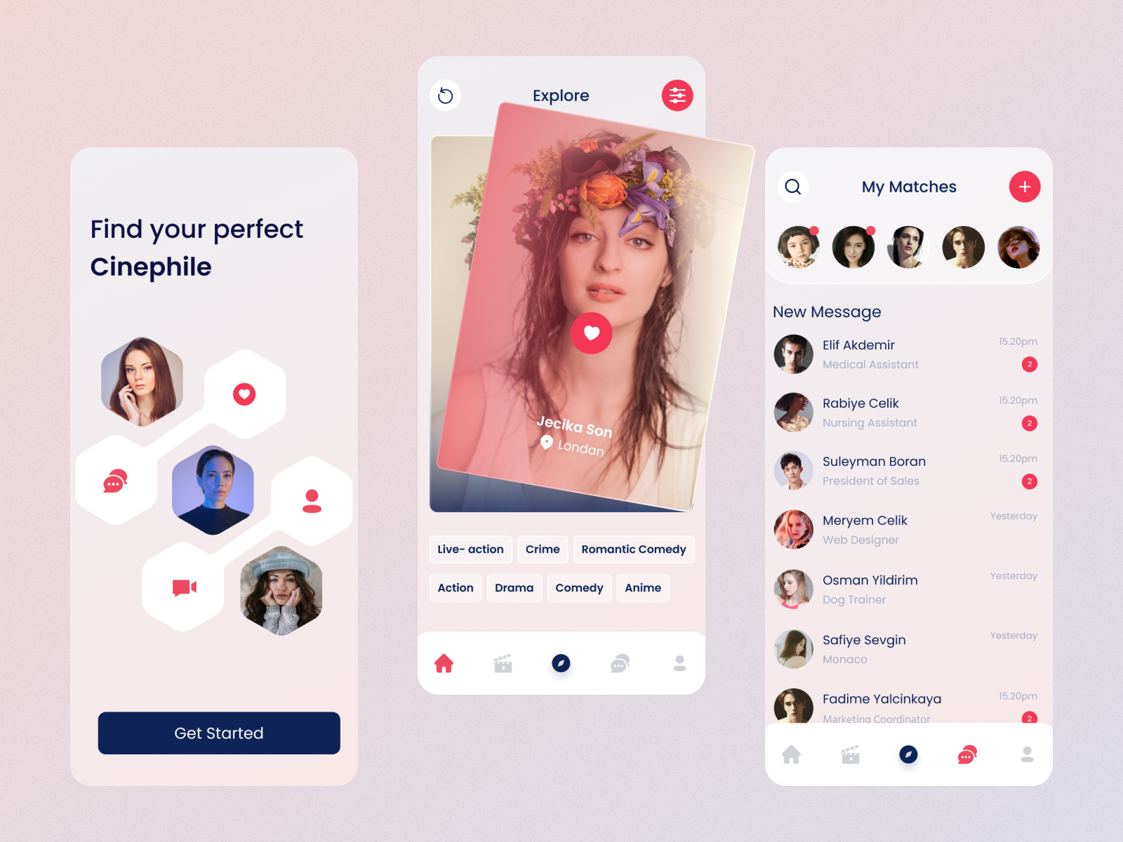 Dating application by Umesh Raval on Dribbble