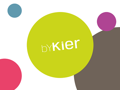 Logo for byKier bubbles circle circles logo