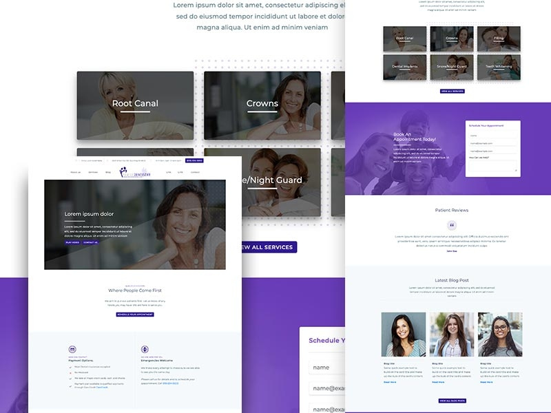 Dental Website development ui design uidesign website web design web ui ux design webdesign