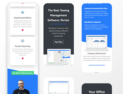 towbook mobile branding ui ui ux uidesign ux web design webdesign website