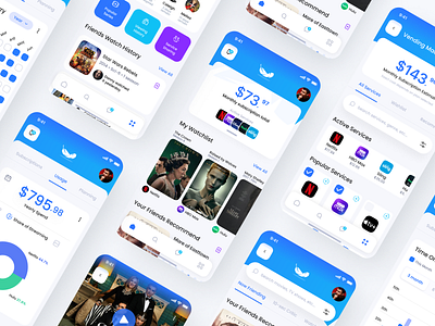 Streaming movie and TV service design film streaming ui ux video watching