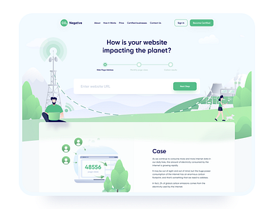 Carbon Negative animation carbon co2 design emmission illustration negative typography ui ux web