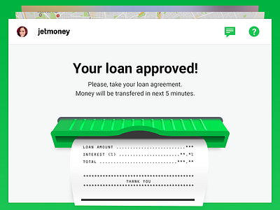 Jetmoney — Credit Machine UI atm credit jetmoney machine poland spain success ui