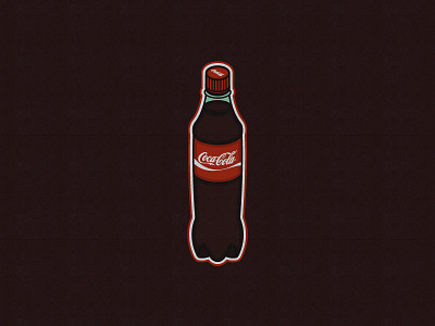 Coca Cola Bottle coca cola design flat design graphic design illustration minimal vector