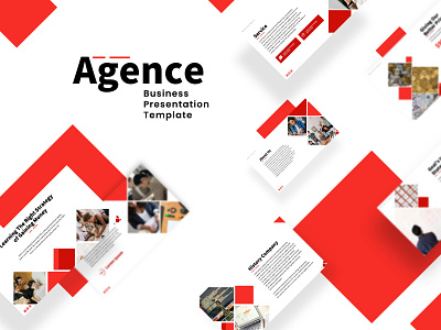 Agence Business Template Presentation app art branding design graphic design illustration illustrator landing page minimal typography ui ux vector web web design website