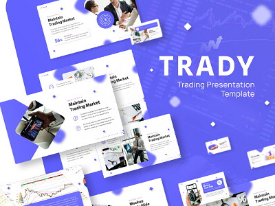 Trady - Trading Presentation Template app art bitcoins branding business crypto design digital eth gold graphic graphic design illustration nft technology trade ui ux vector