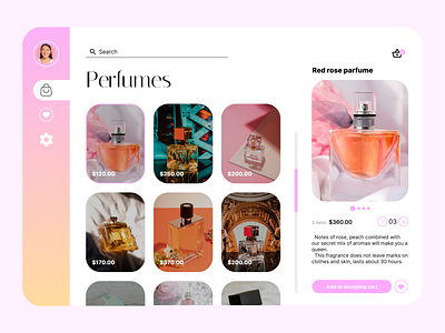 Beauty market app design