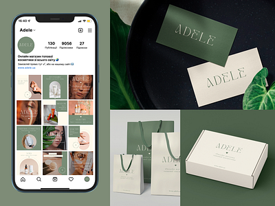 Adele | Brand + logo + social media posts + packaging design brand identity branding design graphic design logo pack design packaging social media posts