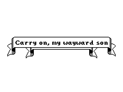 Wayward monochrome pixel art