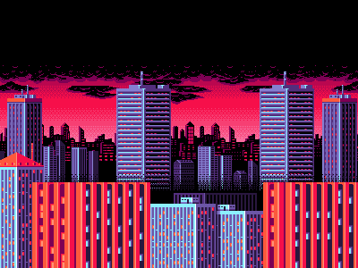 16 bit cityscape