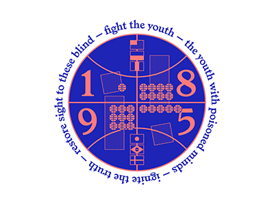 Fight The Youth 80s 90s illustration vector