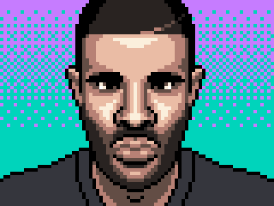 Drizzy Tearz 16 bit character design drake drizzy illustration pixel art woes