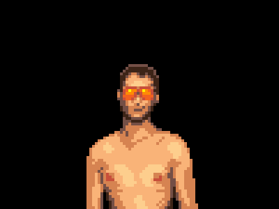 Glass Animals A 16 bit 8 bit animation character pixel art