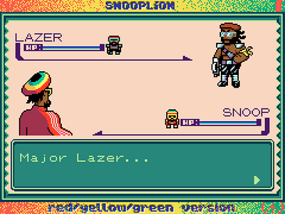 Snoop Lion - Get Away / A 16 bit 8 bit animation gameboy pixel art pokemon retro snoop