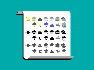 8-bit Weather / Icons