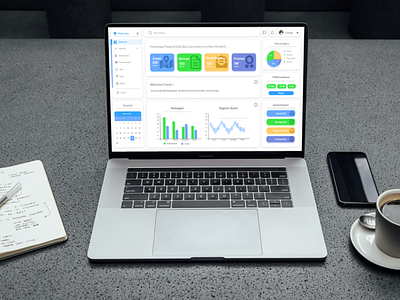 Desain Dashboard | PPDB application computer dashboard desain laptop project uiux website